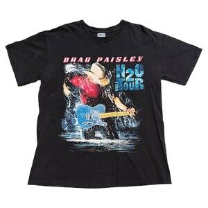 Brad Paisley Shirt Vintage H20 2 Wetter Wilder Country Concert Tour Music y2k